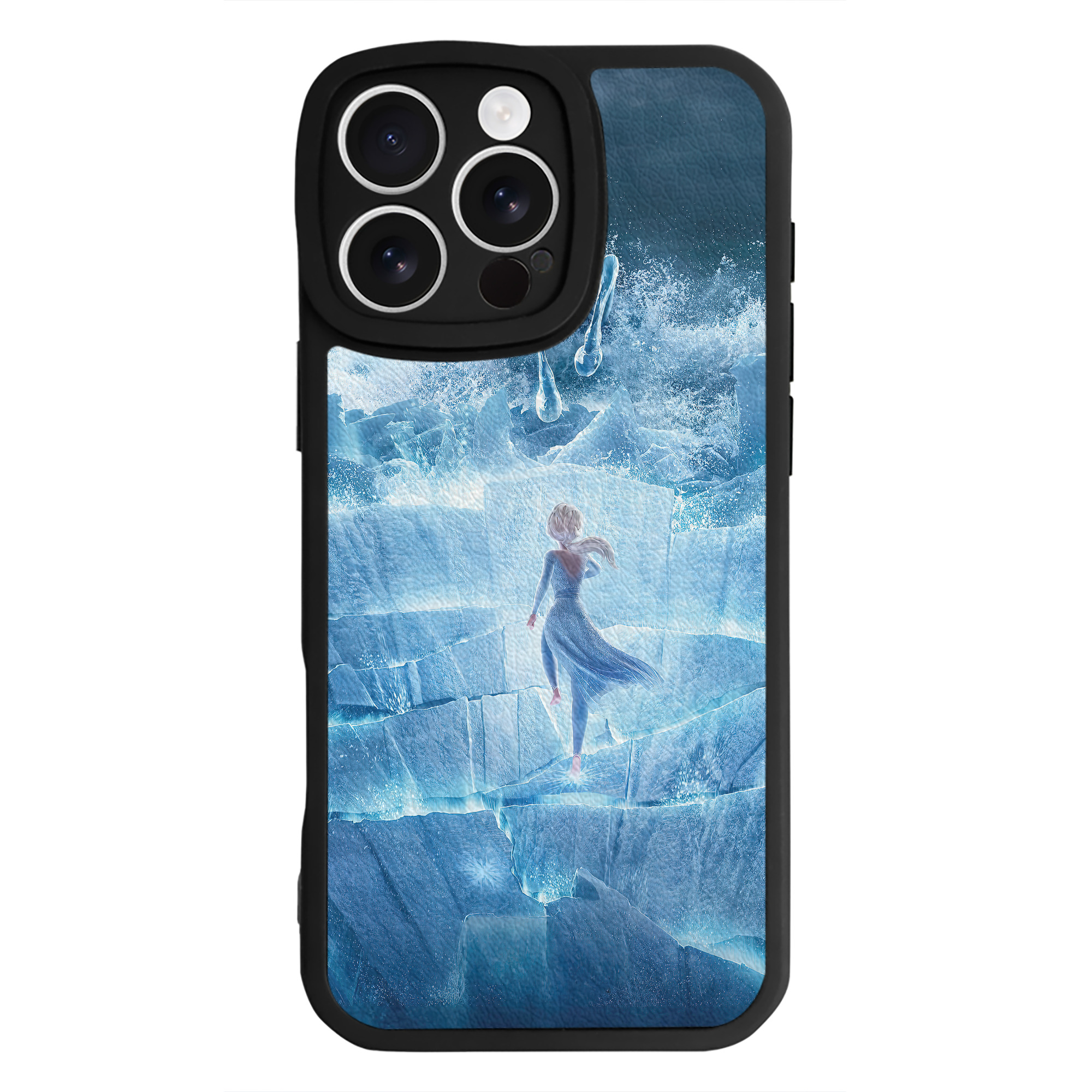 （画像用） アナと雪の女王 アンナ エルサ Frozen Anna Elsa 【iPhone 16シリーズ対応】シリコンスマホケース（レザー調） 材質：シリコン